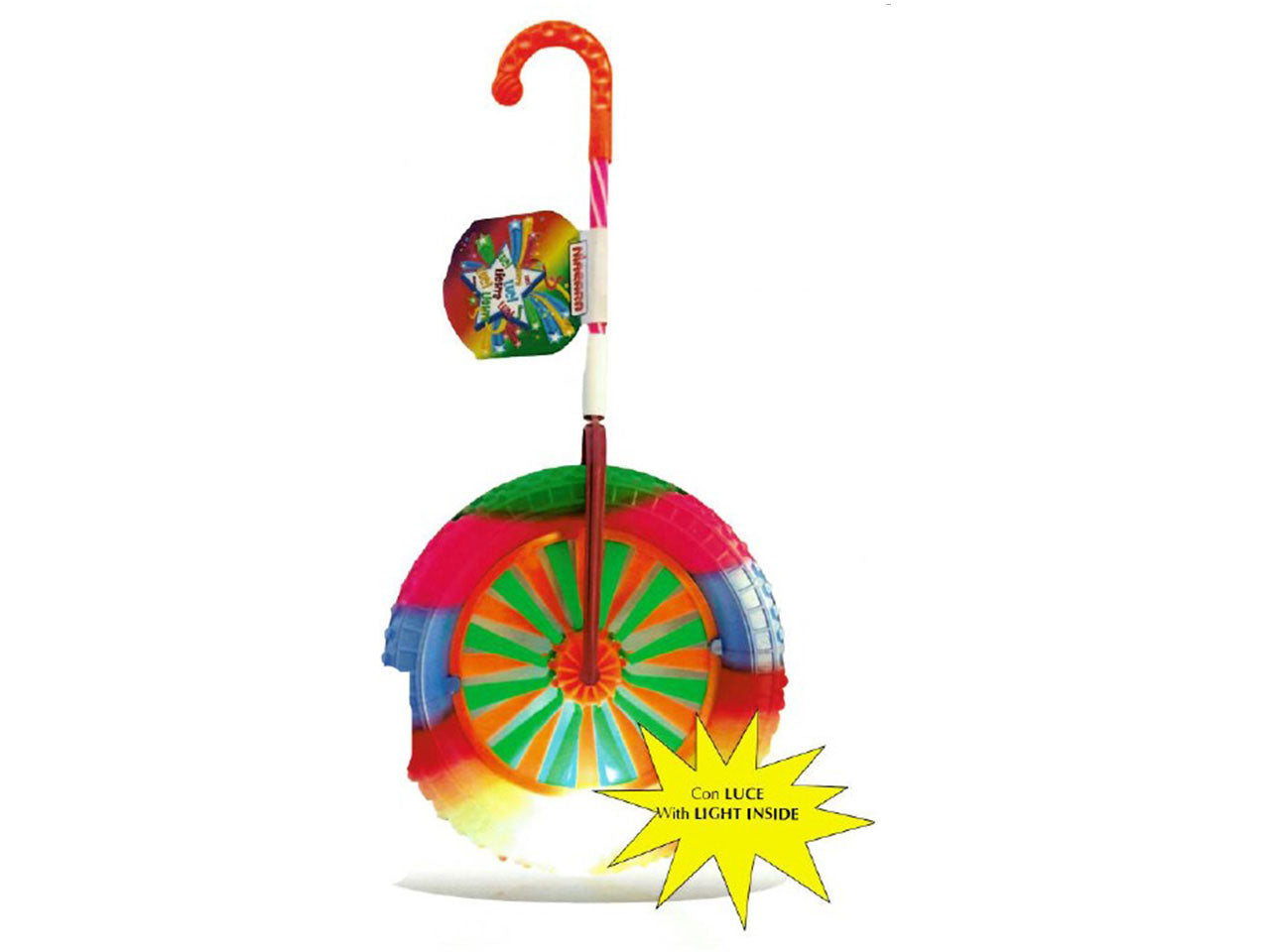 Trainabile ruota grande colorata con luce big wheel 1902