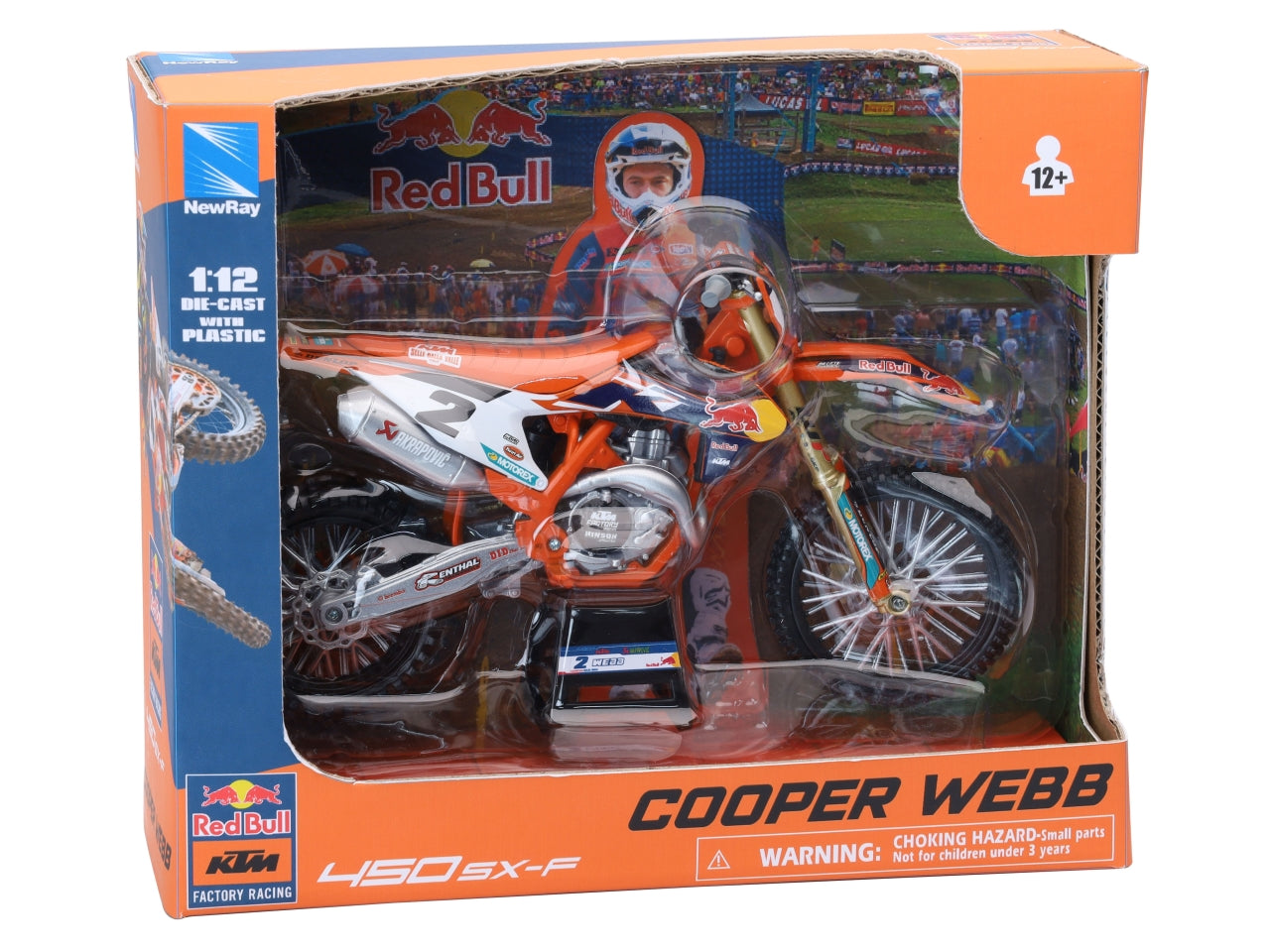 Red bull ktm 450sx-f factory racing team- cooper webb n.2 scala 1:12