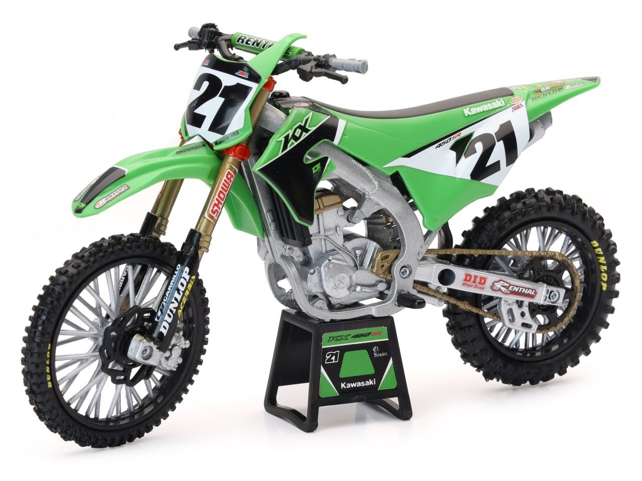 Kawasaki racing kx450 anderson 21 scala 1:12
