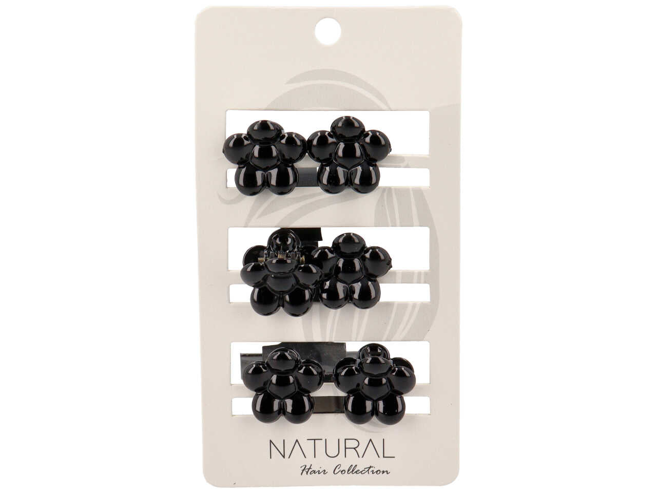 Pinza per capelli con fiore la confezione comprende 6 pinze