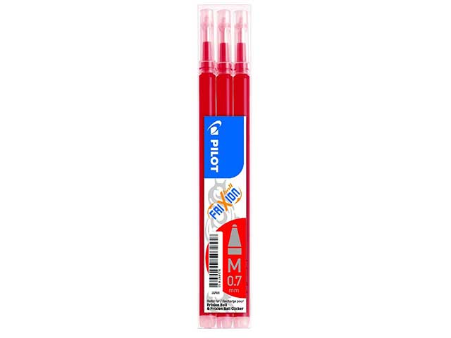 Refill frixion 3 pezzi rosso