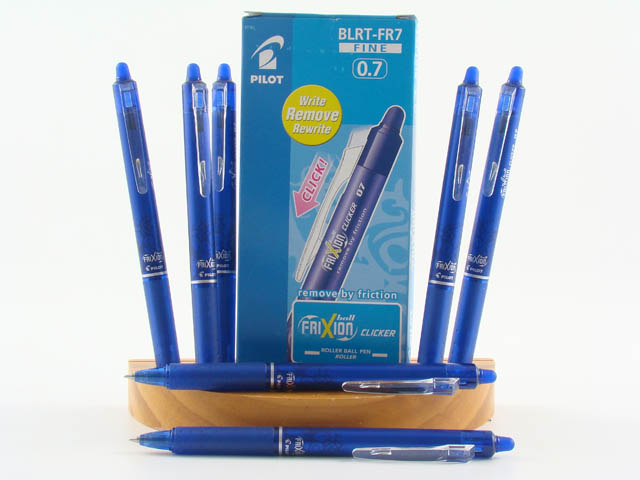 Penna sfera frixion clicker 12 pezzi blu