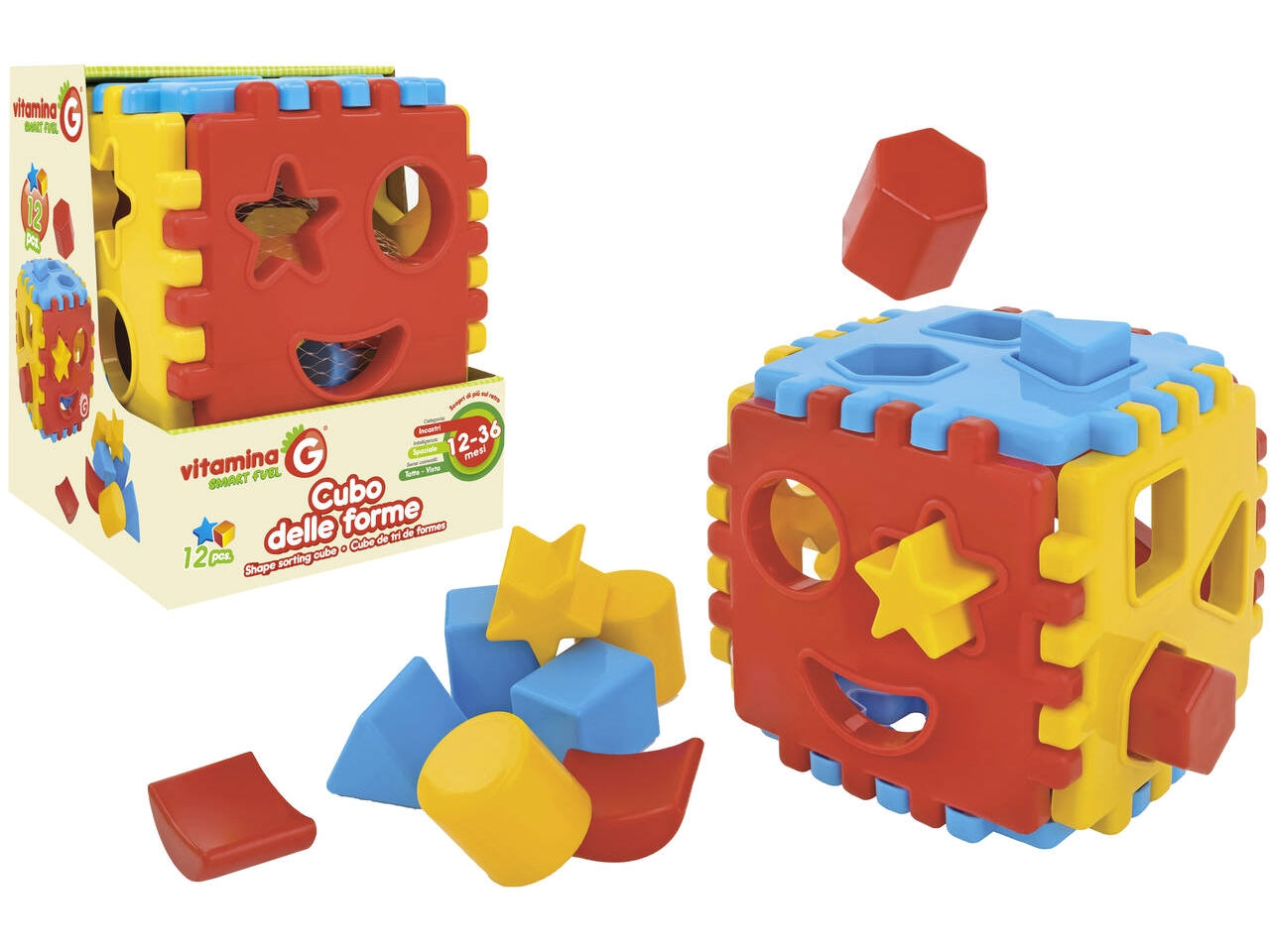Vitamina G cubo attivita' con 12 formine incastro