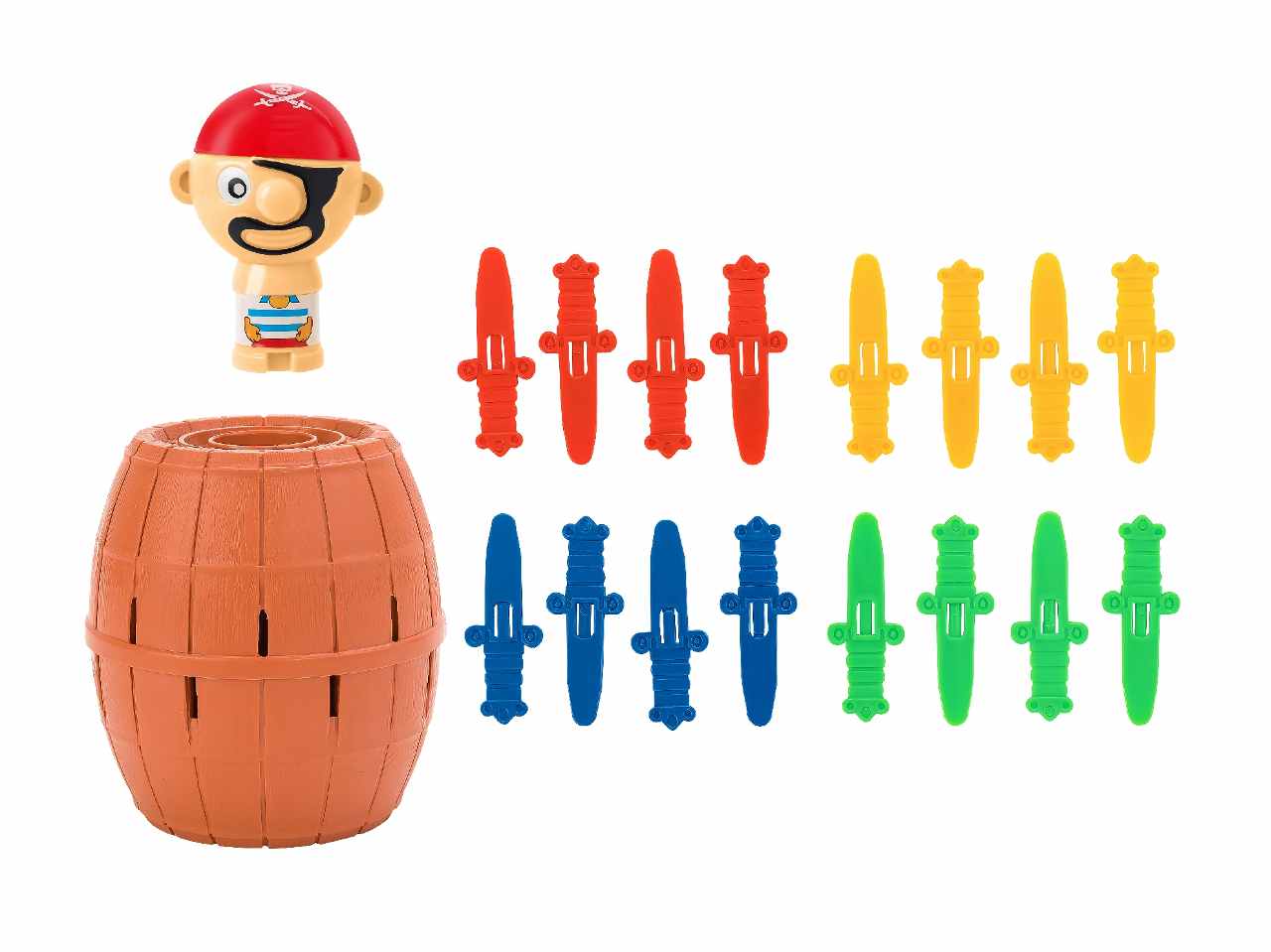 Family games gioco del pirata nella botte con 16 spade