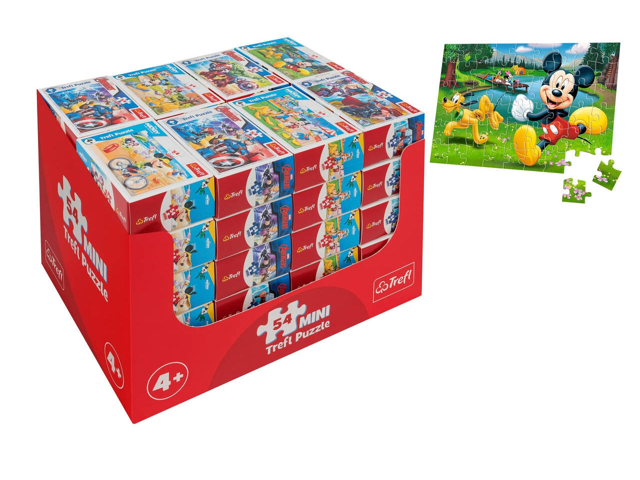 Trefl puzzle 54 mini 40pezzi Mickey Avenger assortiti