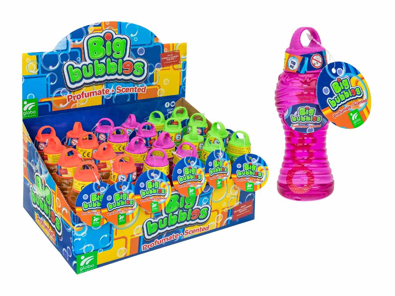 Big bubbles bolle di sapone profumate 118ml assortiti