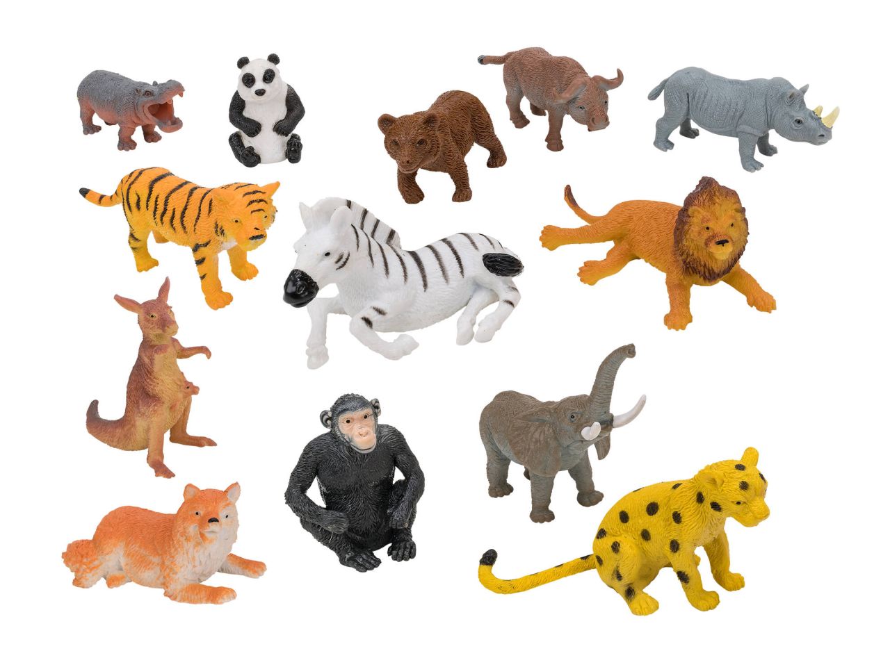 Wtoy animali feroci allungabili in 12 assortimenti