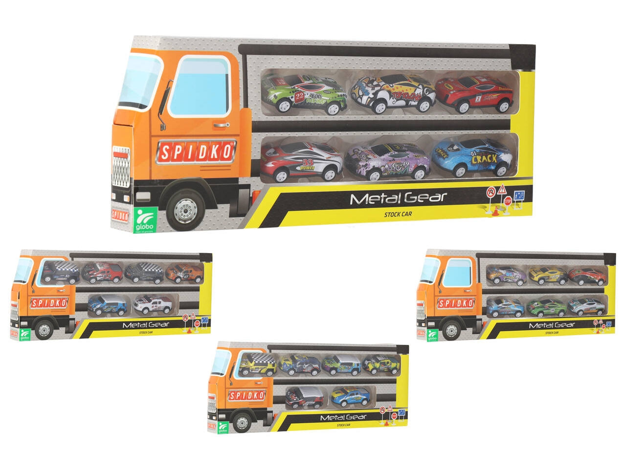 Spidko autobus auto die cast 1:64 la confezione contiene 6 pezzi assortiti
