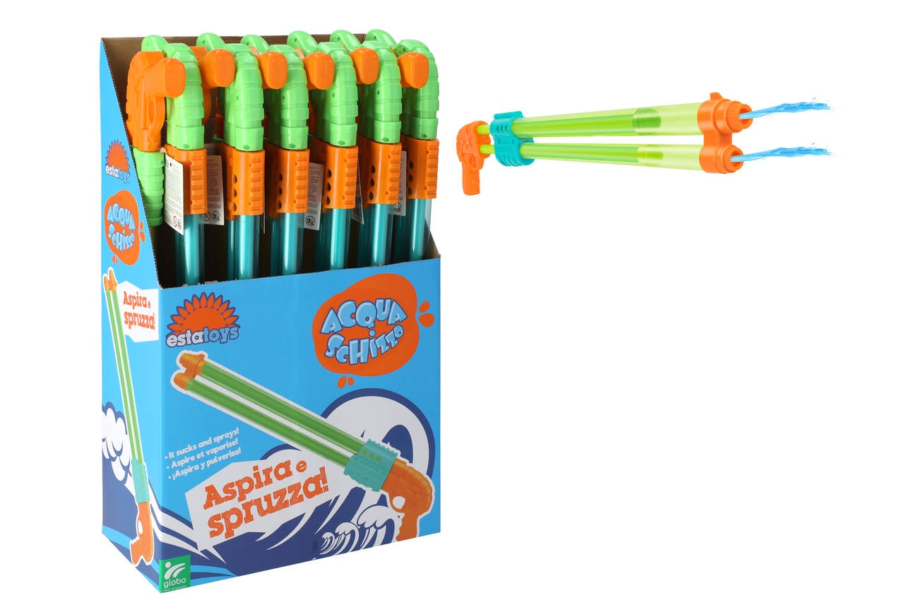 Tubo acqua doppio canna 54cm - disponibile in 2 colori