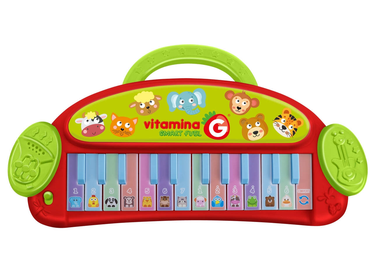 Vitamina G pianola animali batteria 24 tasti