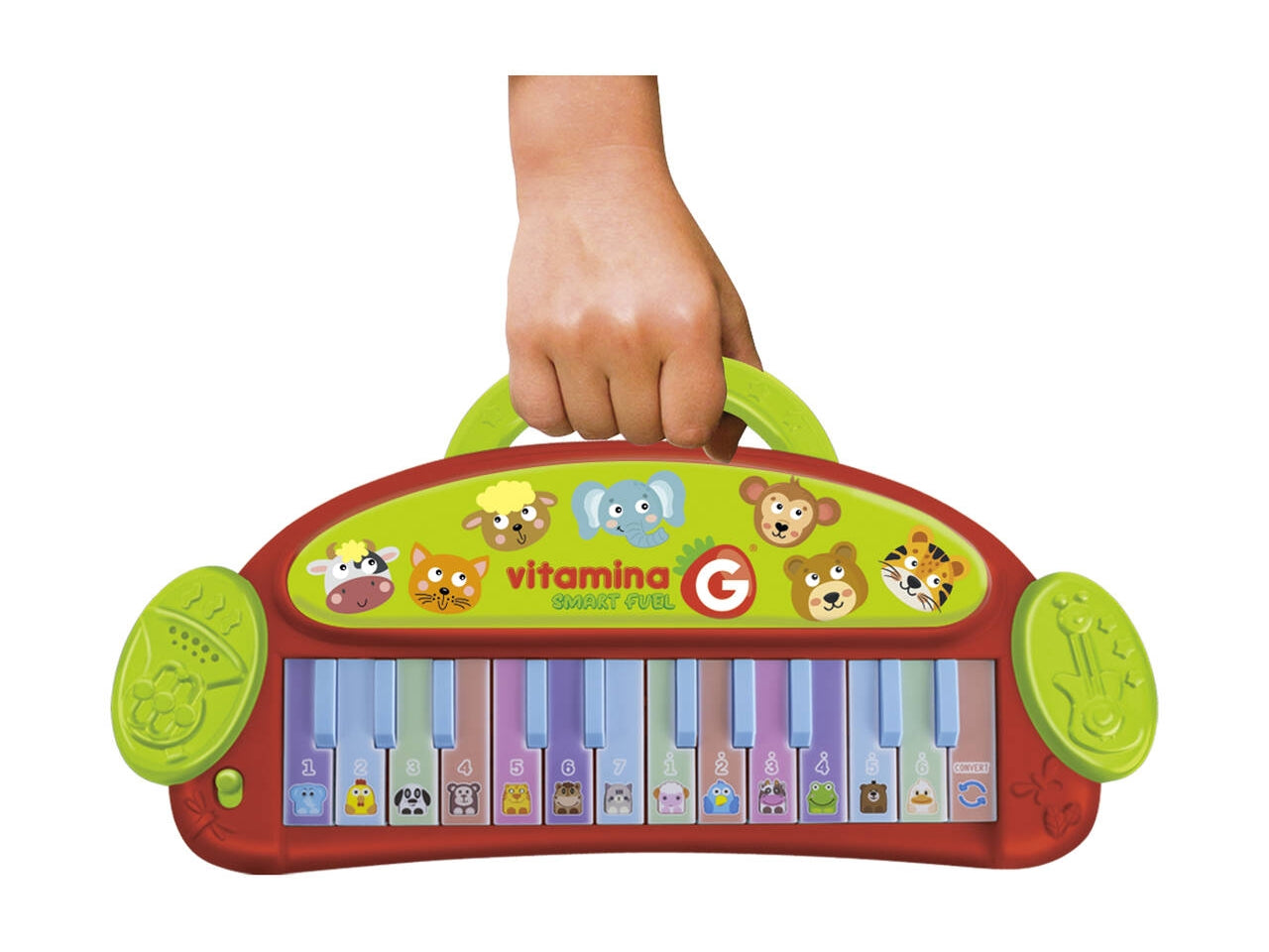 Vitamina G pianola animali batteria 24 tasti