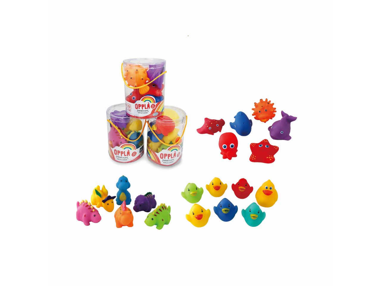 Oppla' - secchiello animaletti in pvc