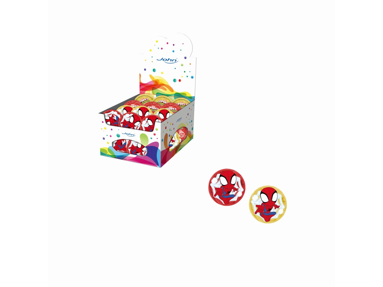 Pallina Luminosa Spiderman Multicolor 10cm - Gioco Ideale per Bambini dai 4 Anni in su