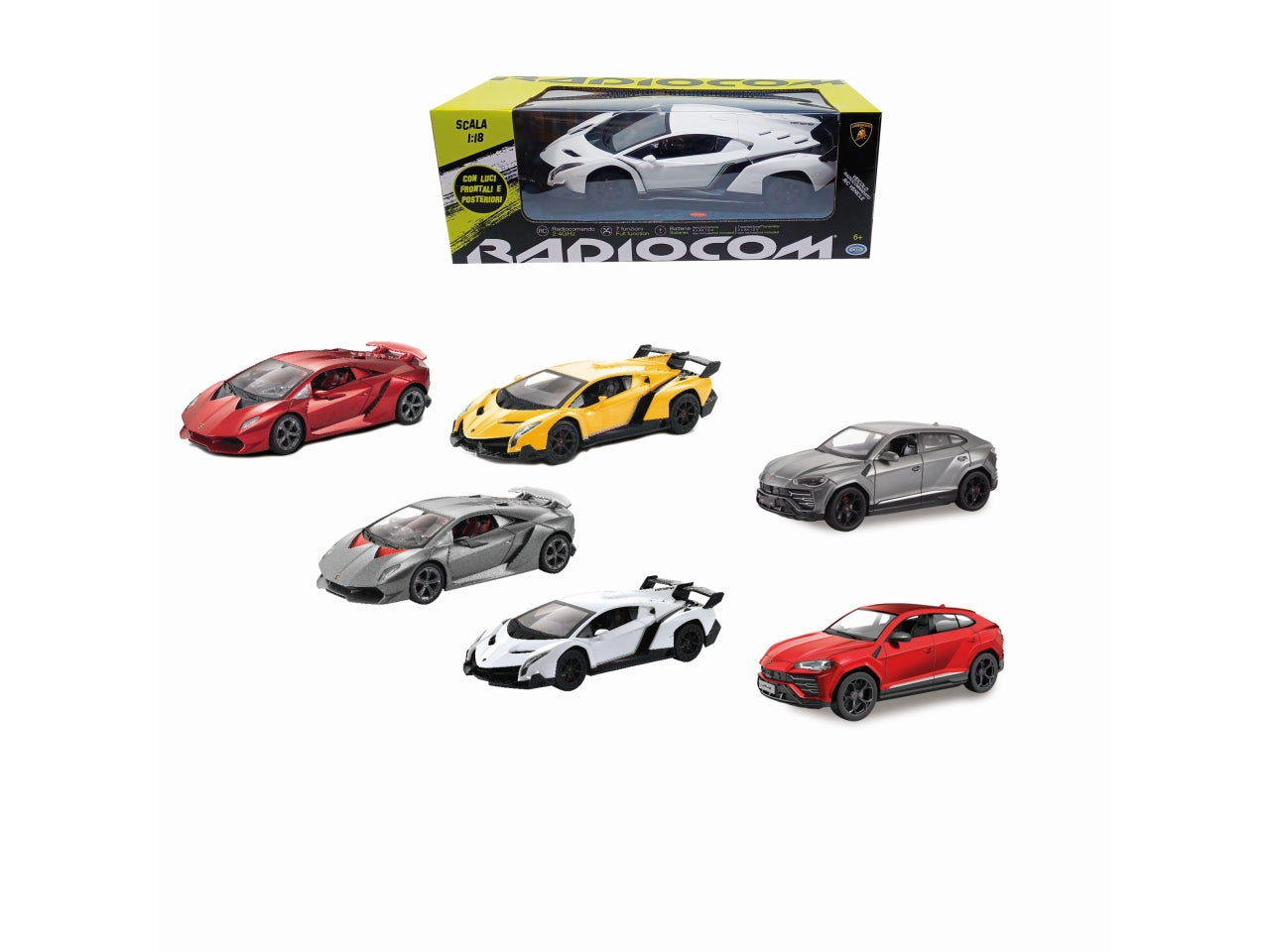 Radiocom - lamborghini assortite scala 1:18 radiocomandata