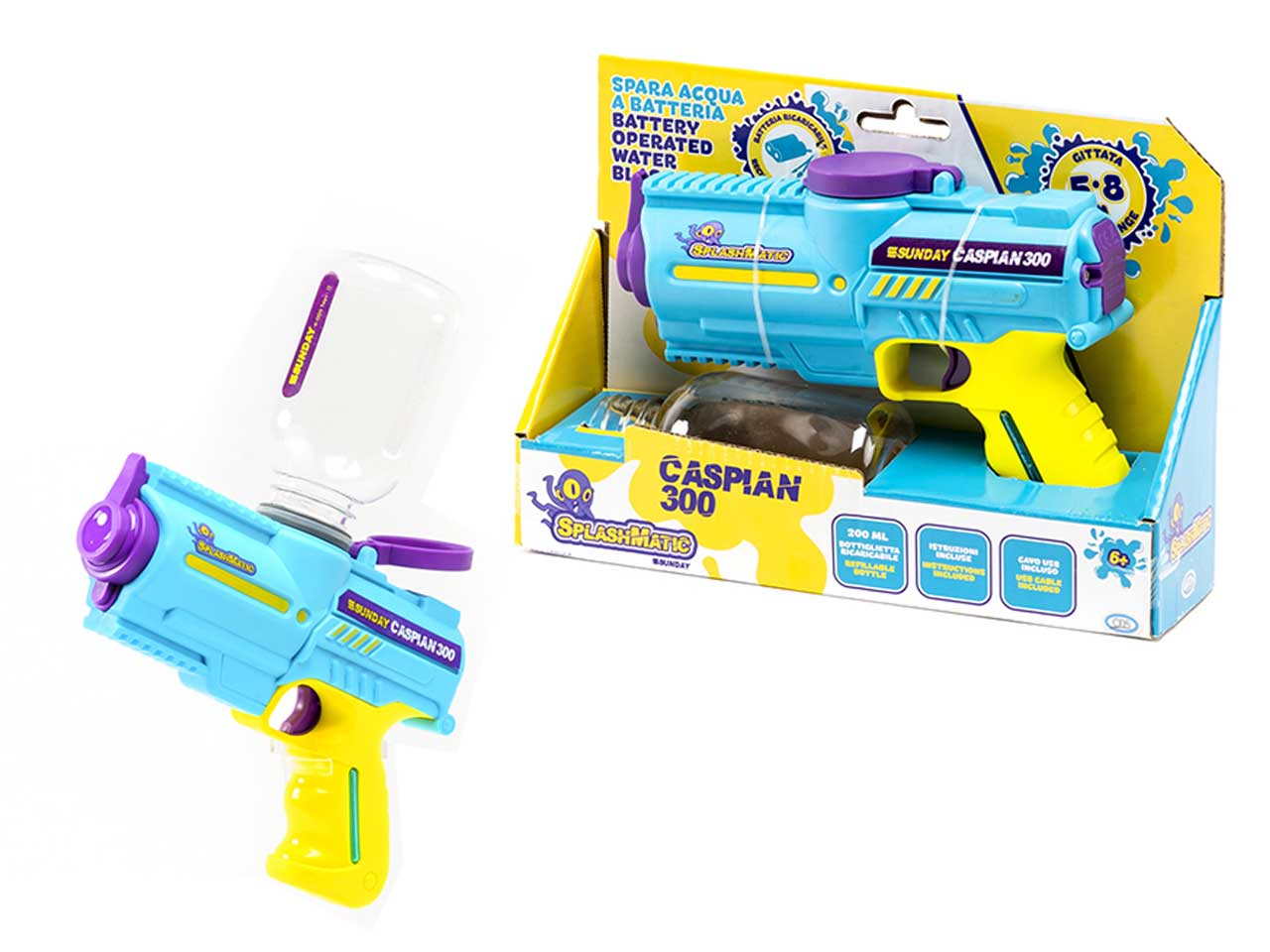 Splashmatic - caspian 300 pistola spara acqua a batteria