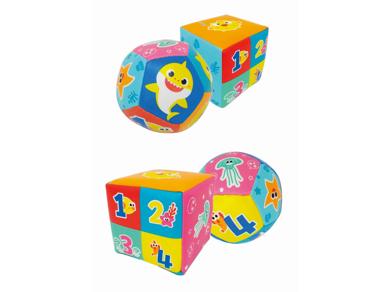 Baby shark - palla e cubo moribidi