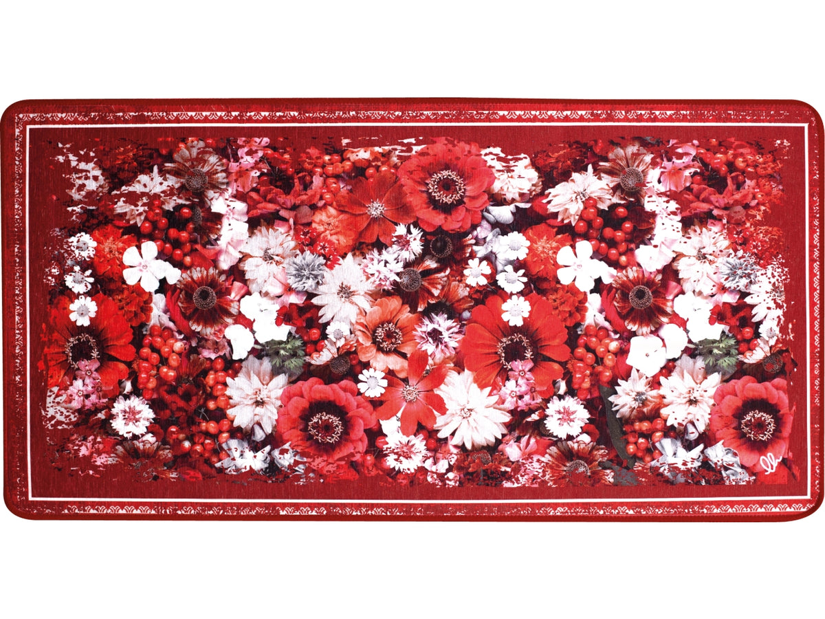 Tappeto multicolor in poliestere stampato in digitale 55x230 cm, Capri - Olivo Tappeti