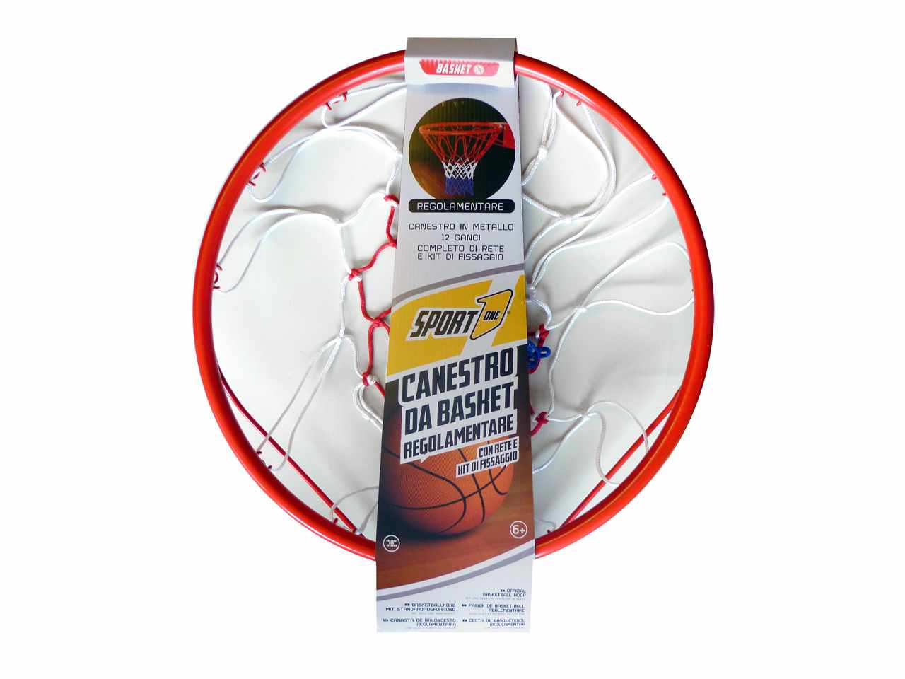Canestro regololabile diametro 46cm con rete