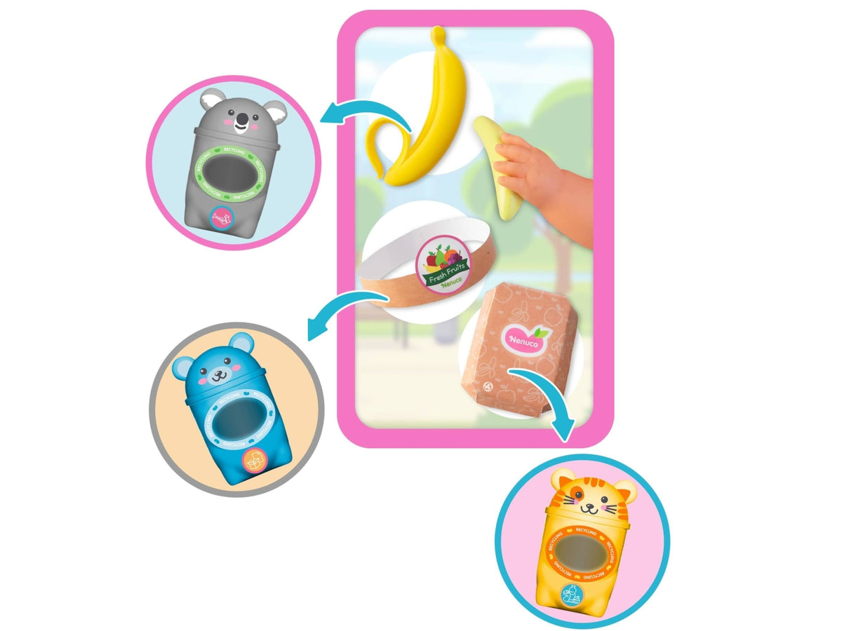 Nenuco Cura e Ricicla - Bambola con Accessori, Multicolor, Età 3+, Famosa $