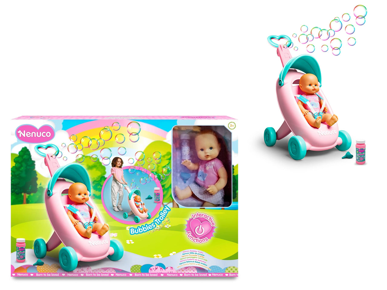 Nenuco Bubbles Trolley - Set con Accessori, Multicolor, Età 2+, Famosa $