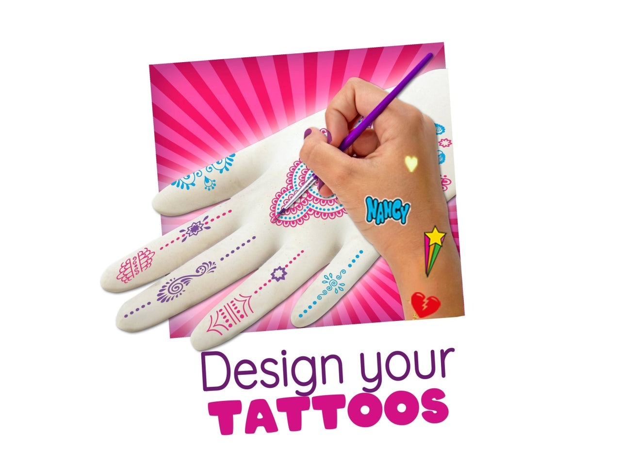 Set Creativo di Tatuaggi Nancy&Me Tattoo Studio età 8+ | Famosa