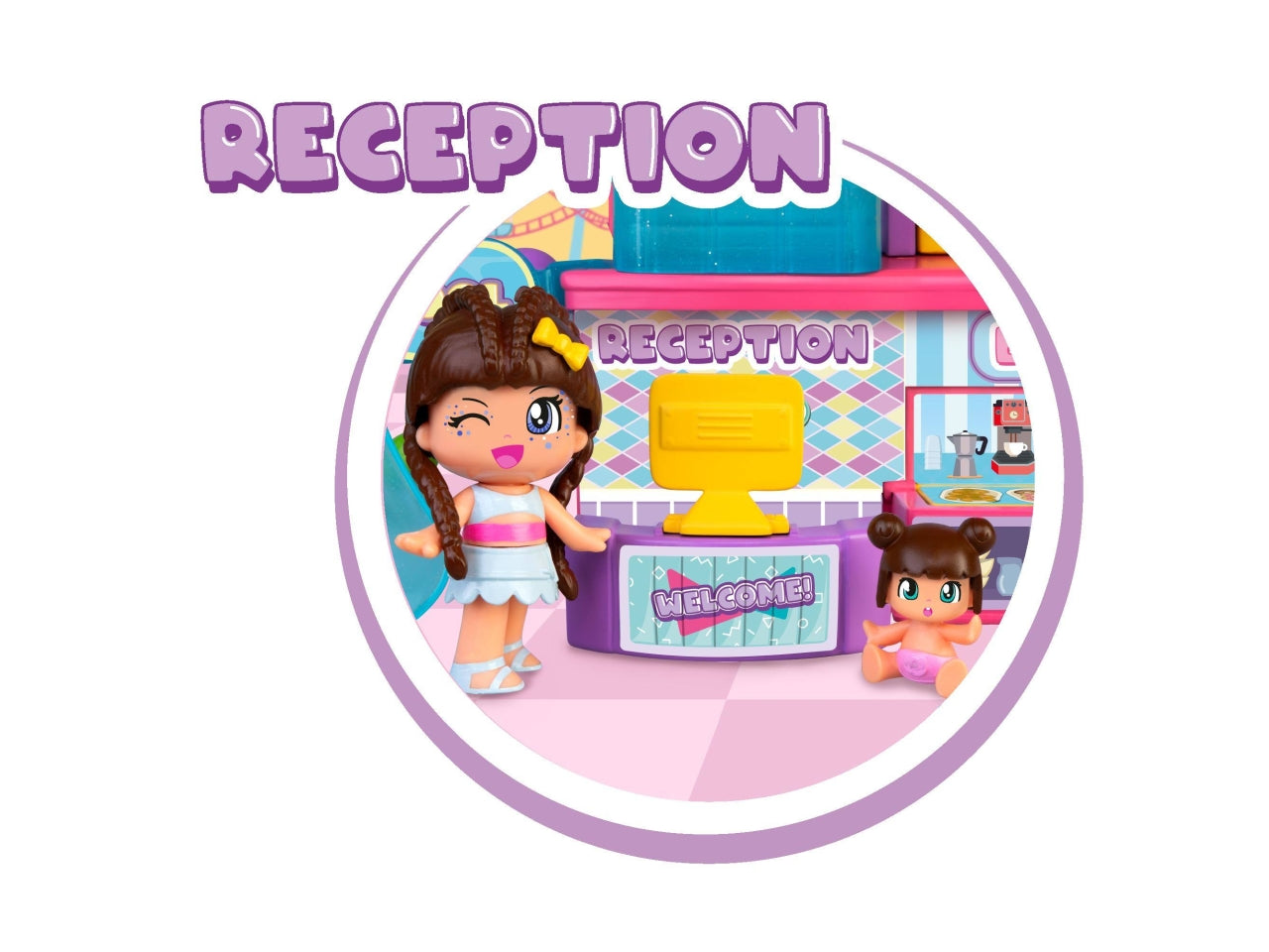 Pinypon 5 Star Hotel - Set con Accessori e 2 Personaggi, Multicolor, Età 4+, Famosa $