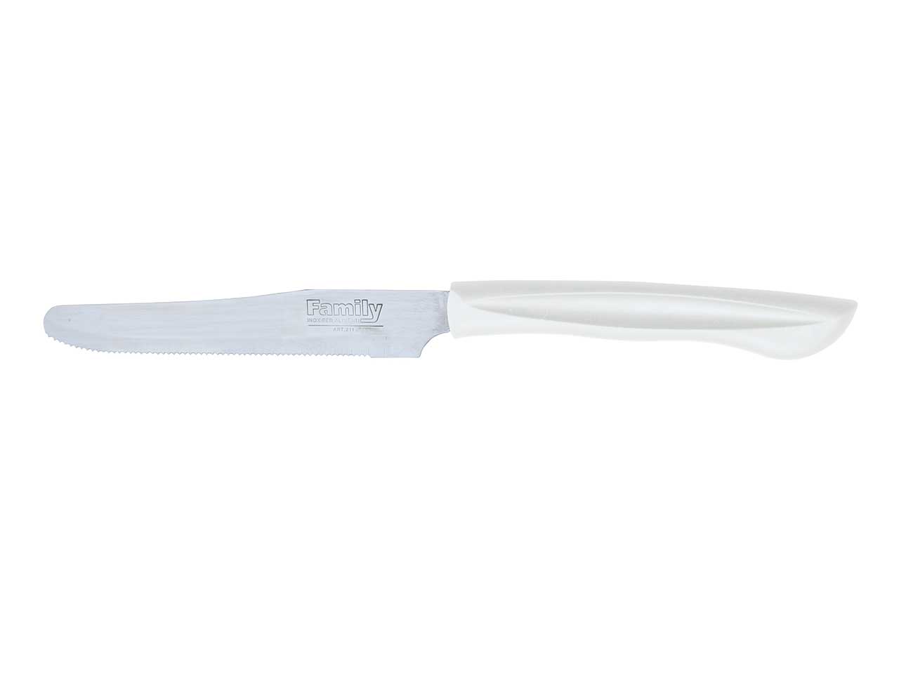 Coltello tavola 6 pezzi bianco 211b.11