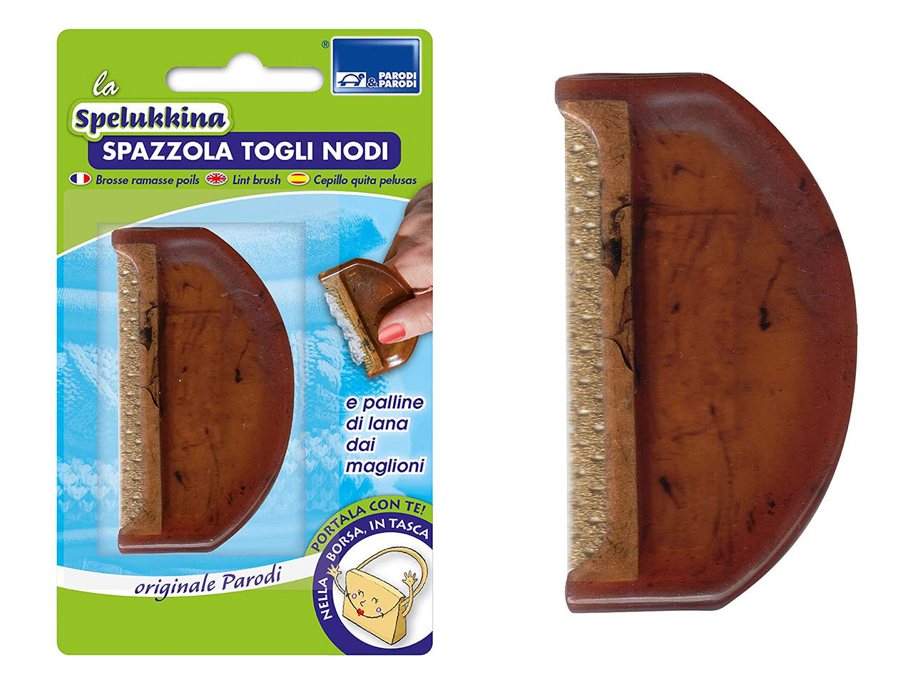 Spazzola spelukkina togli nodi