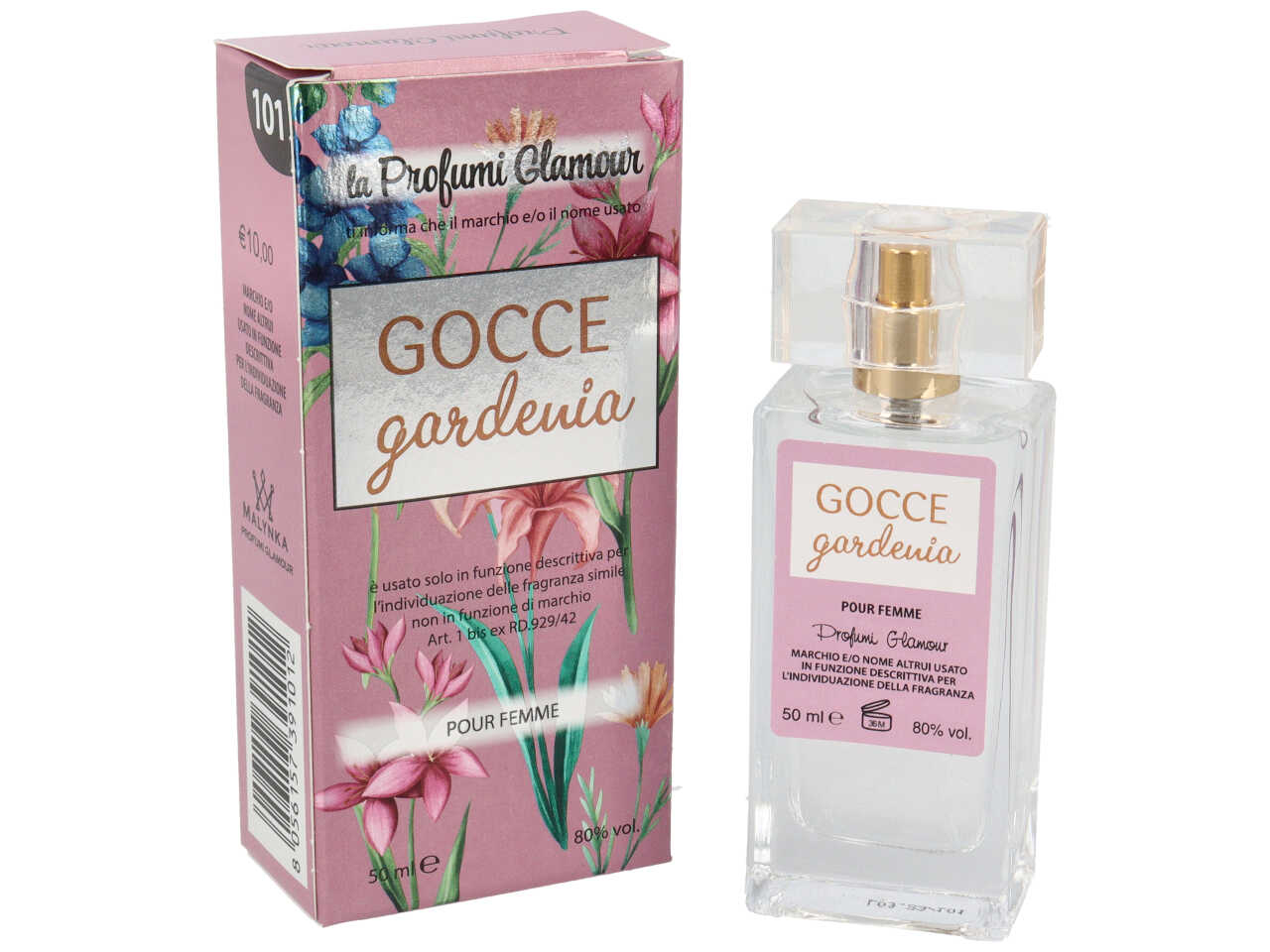Profumo da donna 50ml gocce gardenia