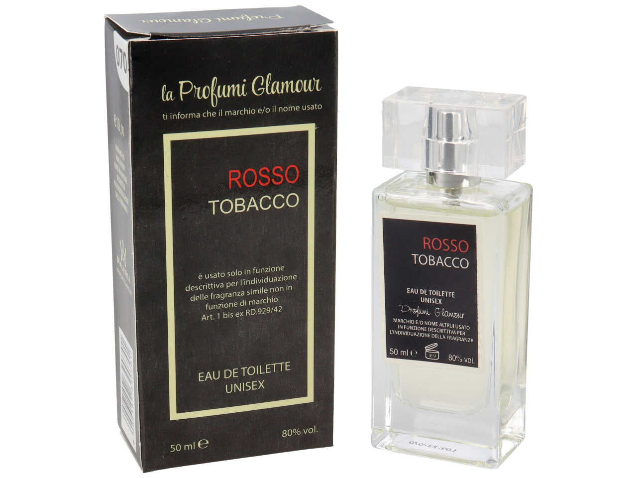 Profumo unisex 50ml rosso tobacco
