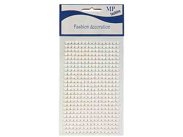 Perle adesive 6mm 247 pezzi crema to25m 02