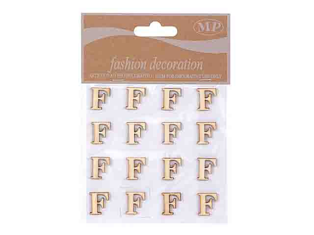 Lettere legno 10mm. 16 pezzi f t067f