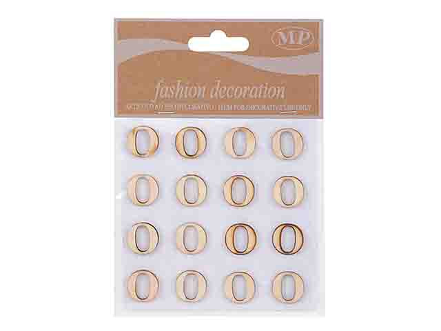 Lettere legno 10mm. 16 pezzi o t067o