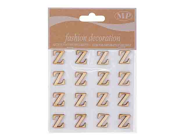 Lettere legno 10mm. 16 pezzi z t067z