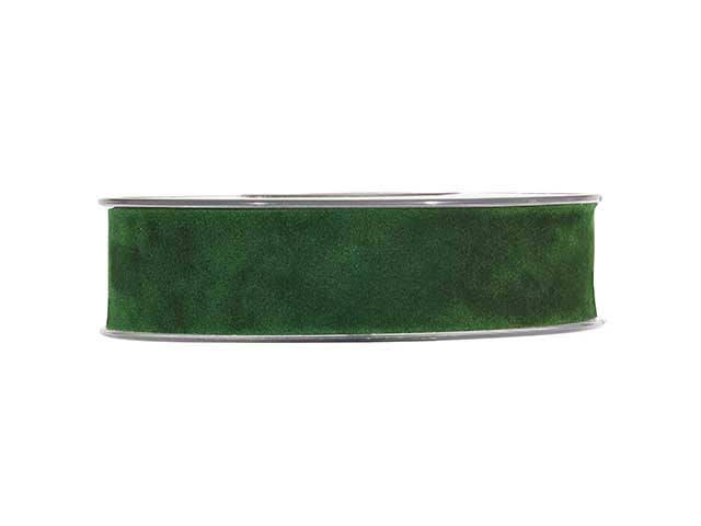 Nastro doppio velluto 1,5cmx7mt verde scuro