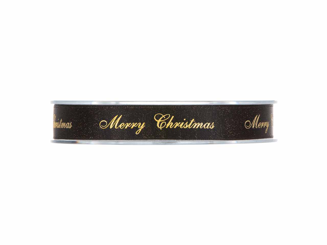 Nastro frederik merry christmas 1,5cmx25mt nero