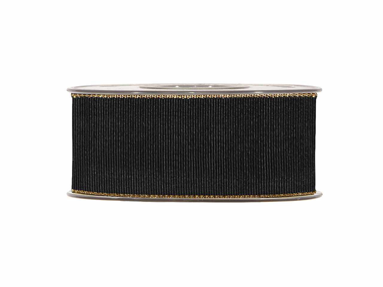 Nastro gros grain oro line mm40x20mt nero