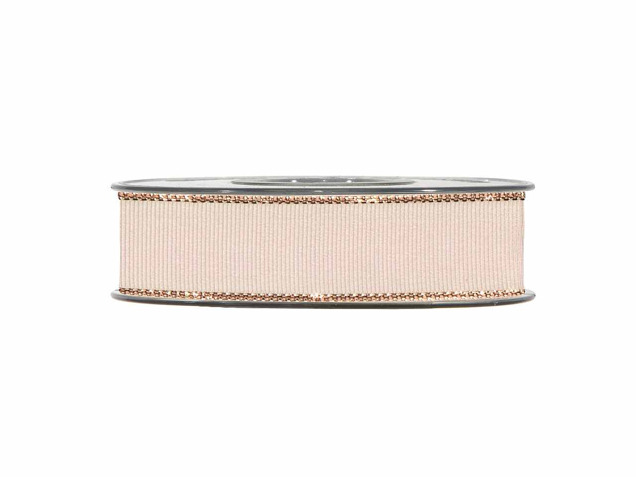 Nastro gold line gros grain 2,5cmx20mt tortora