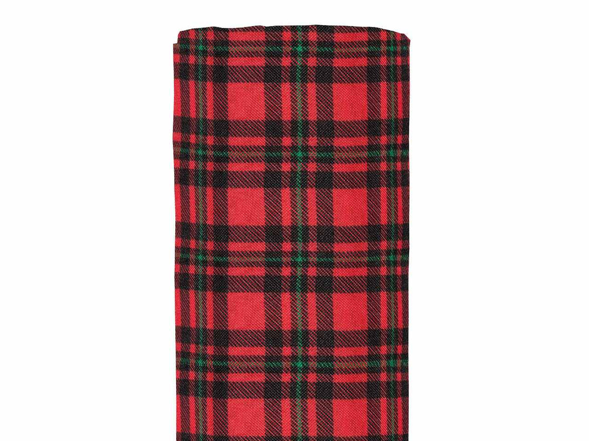 Tessuto scozzese cm28x2,5mt red/green
