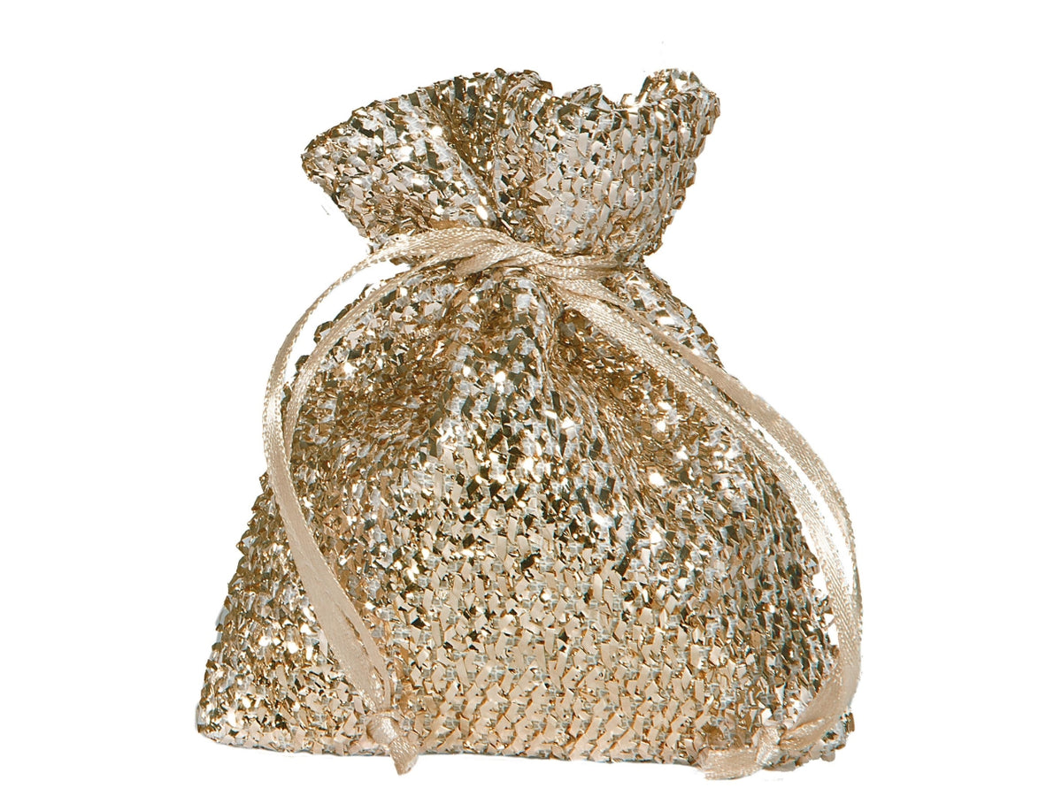 Bustina porta confetti new year`s eve misura 10xh14cm colore champagne