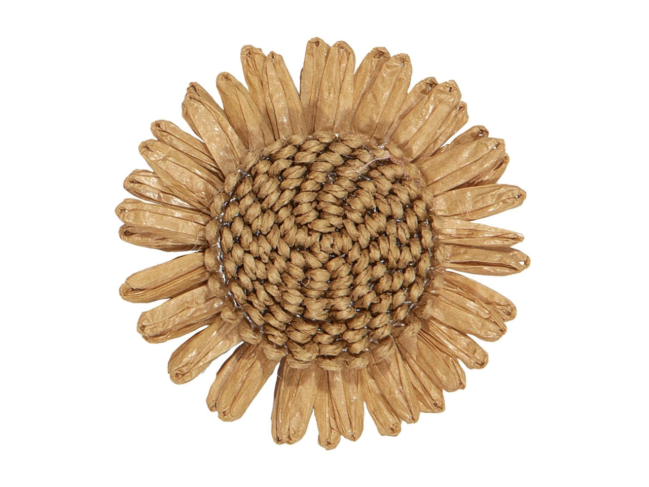 Girasoli con spille la confezione comprende 6 spille misura d.5,5cm naturale