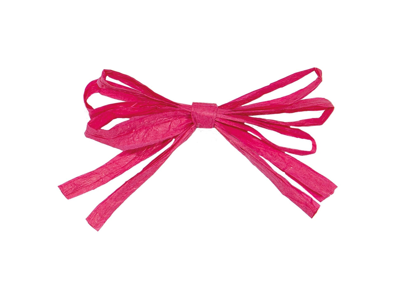 Chiudipacco fiocco in raphia la confezione comprende 40 fiocchi misura 75mm fucsia