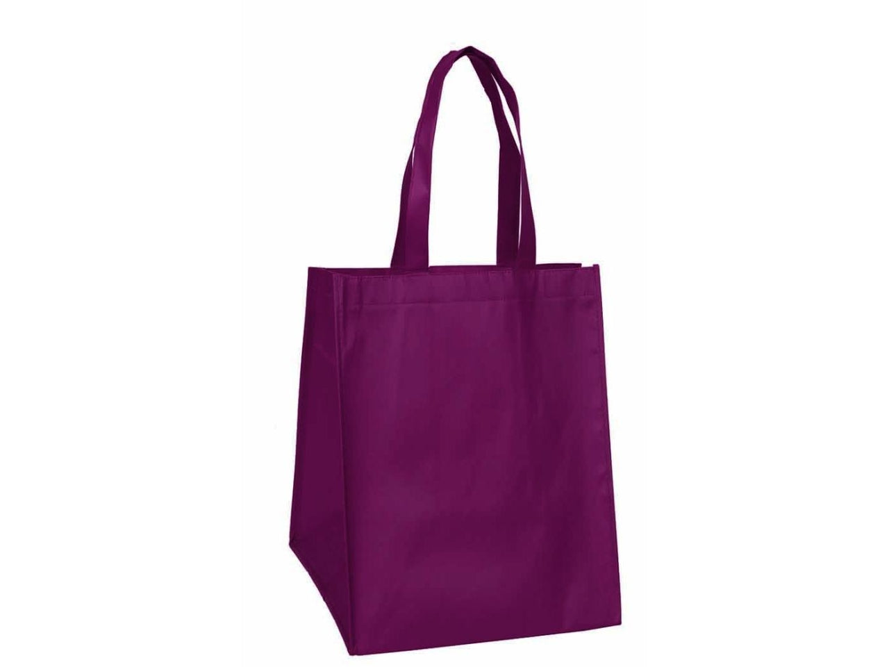 Shopper bag bordeaux in polipropilene con manici a base quadrata 25x25x35cm - Piovaccari