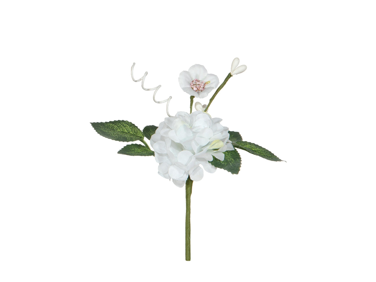 Pick ortensia h.14cm di colore bianco 12 pezzi