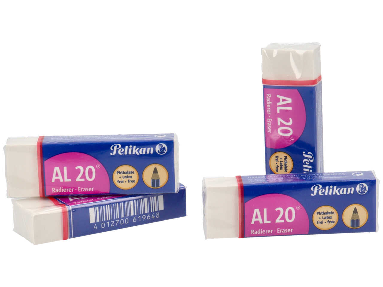 Gomme plasto AL 20 per matita scatola da 20 pezzi