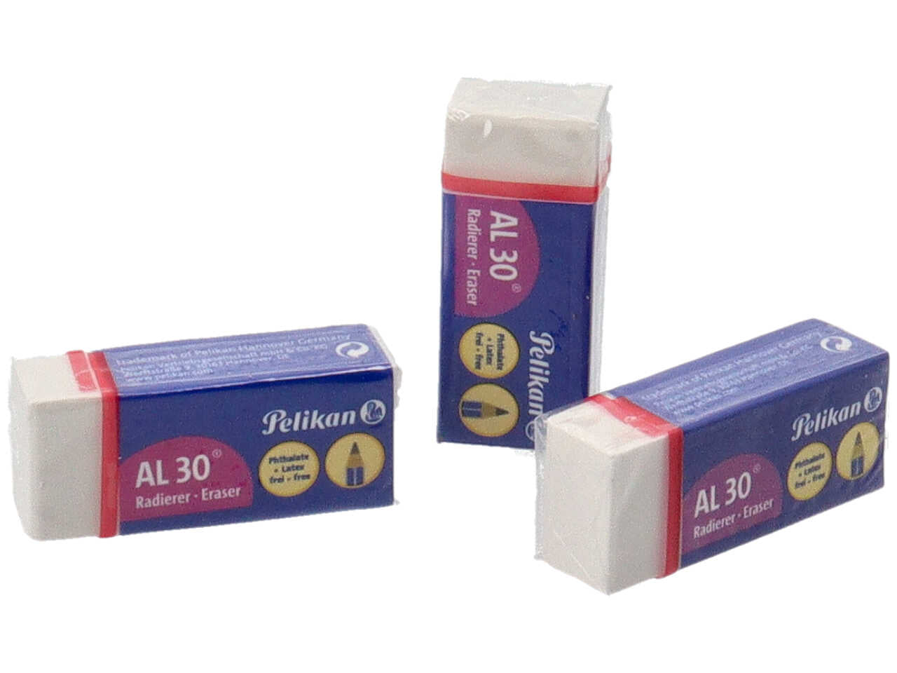 Gomme plasto AL30 per matita scatola da 30 pezzi