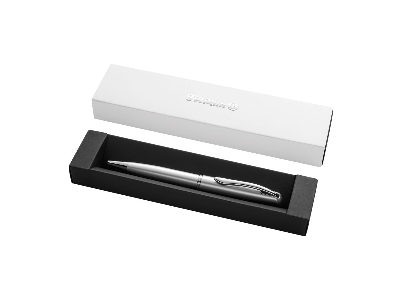 Penna a sfera jazz elegance colore silver in astuccio regalo