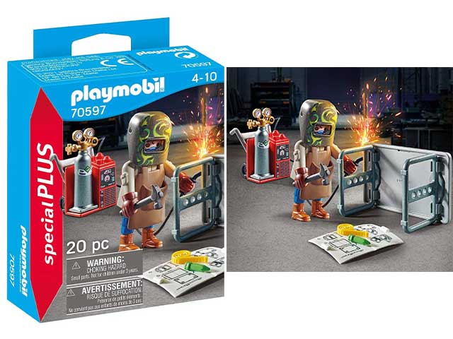 Playmobil fabbro con fiamma oss.70597