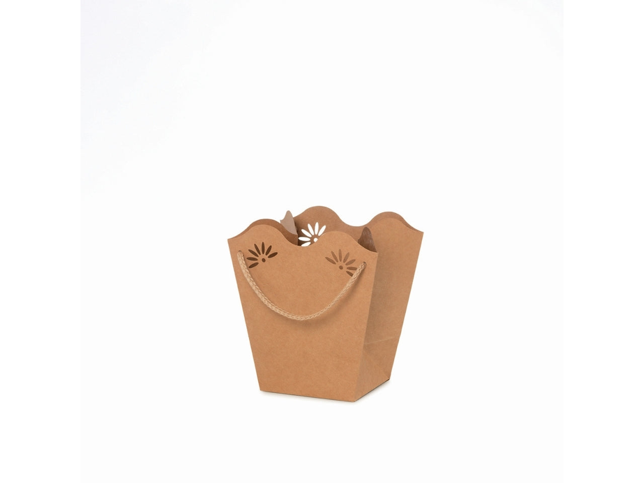 Shopperpot daisy 18x19+11x12cm kraft
