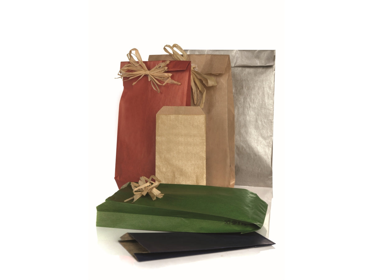 Buste Regalo Kraft Avana Piennepi 10x18+3cm -100 buste, Ideale per Confezionamento, Made in Italy